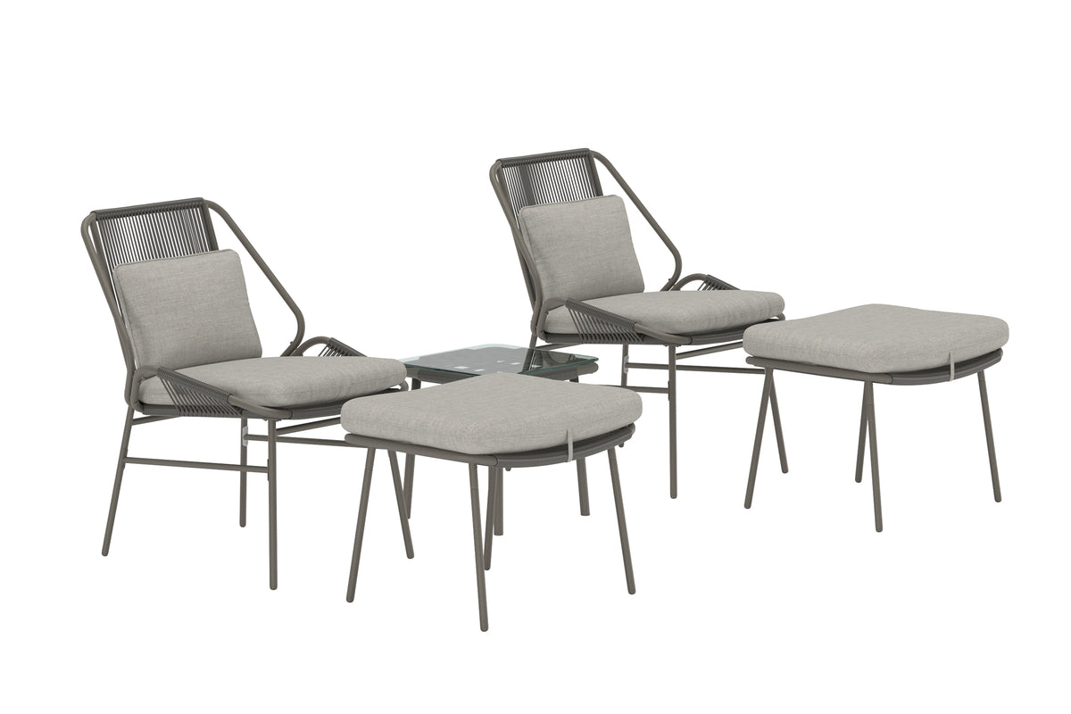Venture Design Zakynthos Lounge Set Brun