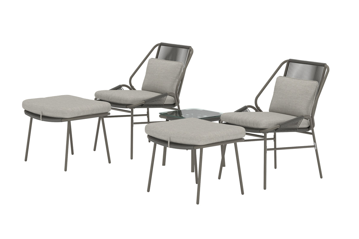 Venture Design Zakynthos Lounge Set Brun