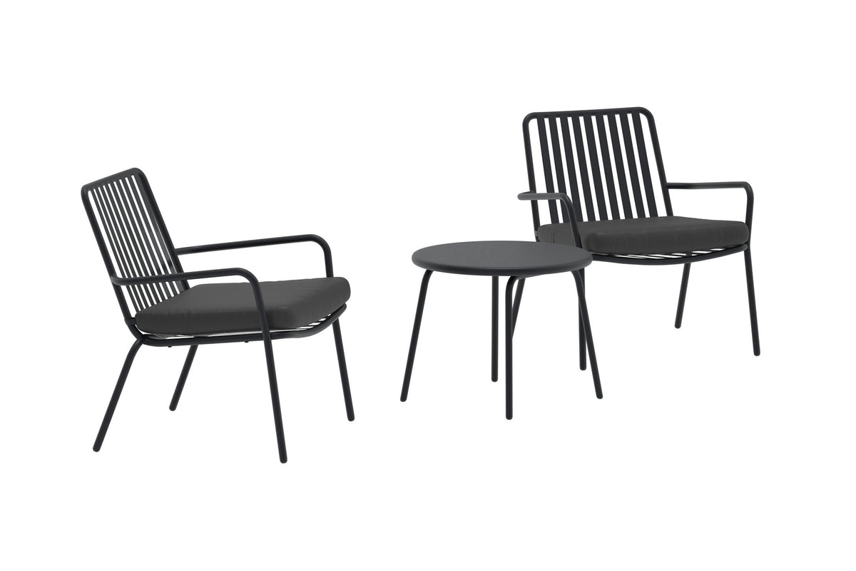 Venture Design Mykonos Lounge Set Svart