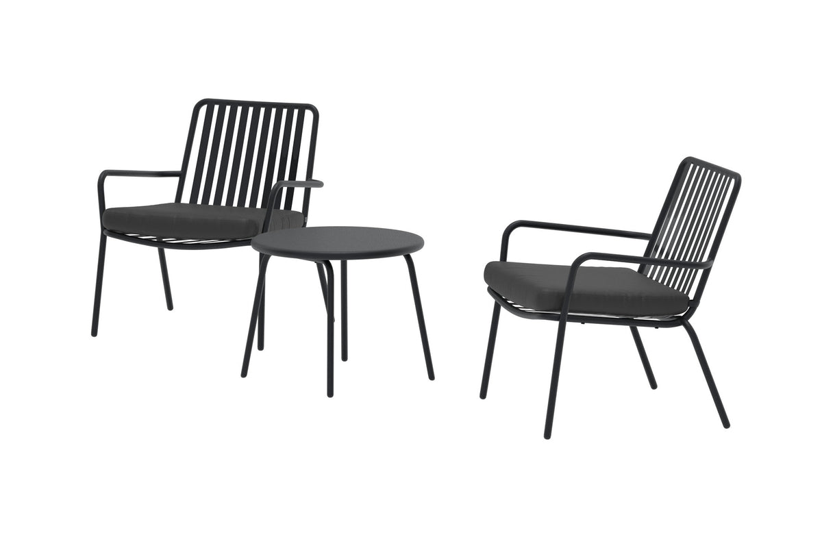 Venture Design Mykonos Lounge Set Svart