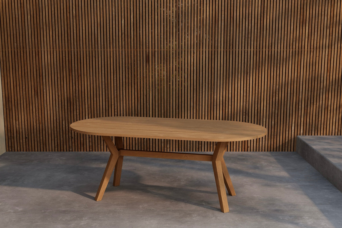 Venture Design Kenya Ovala Matbord 200 x 90 Natur