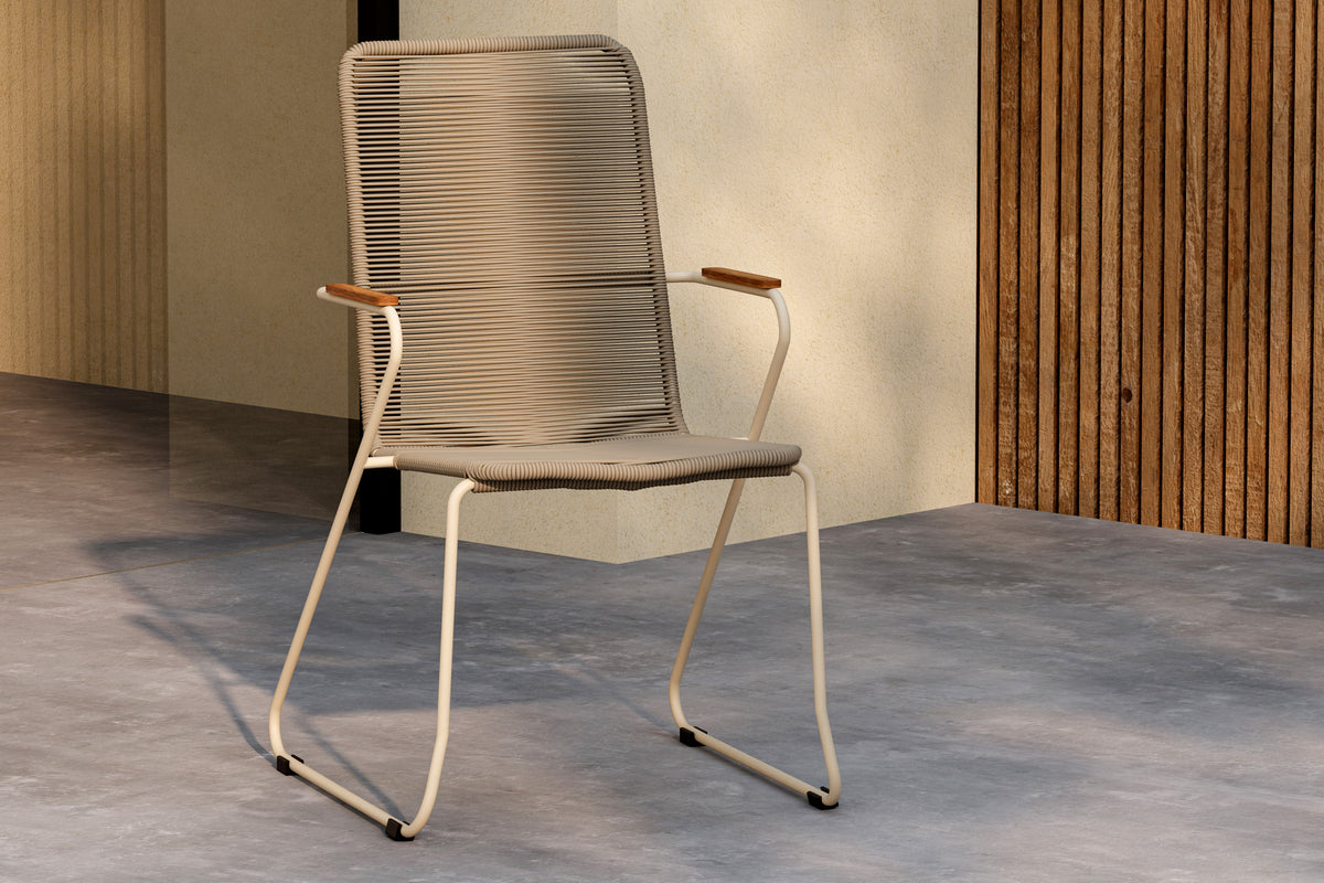 Venture Design Bois Matstolar Beige