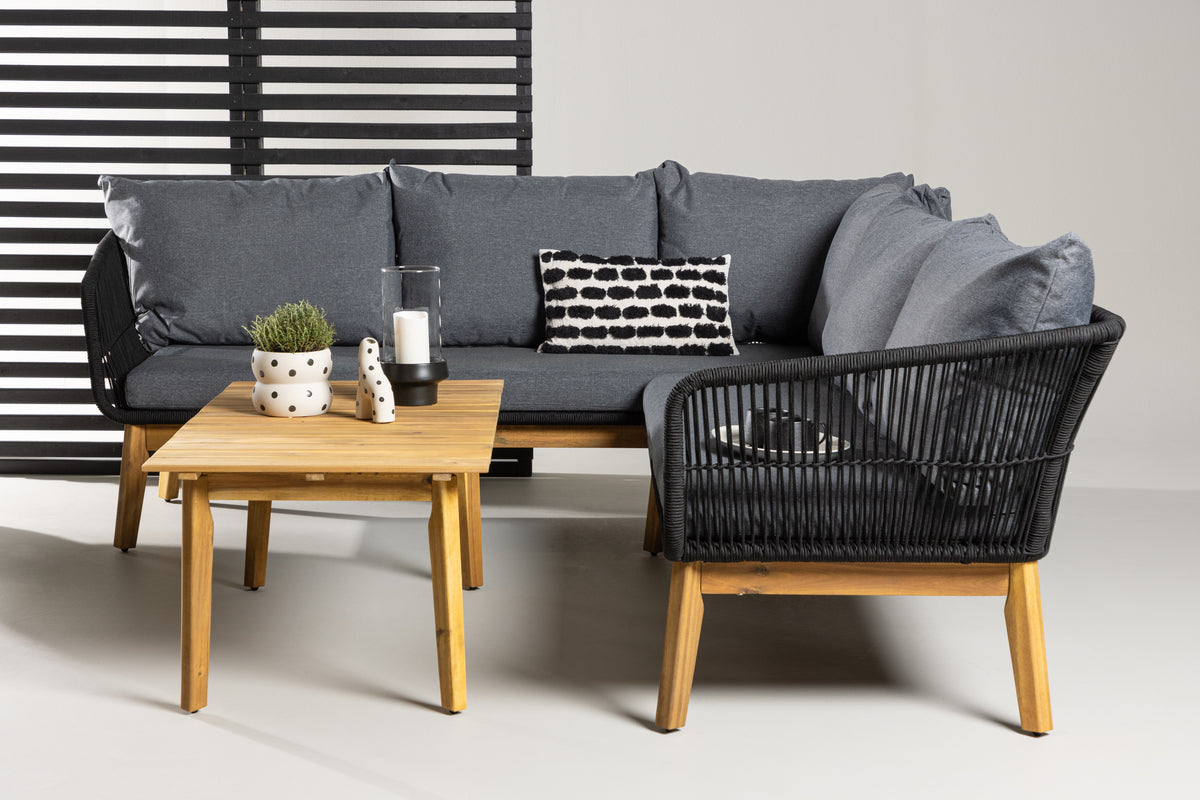 Venture Design Chania Hörngrupper Natur Svart