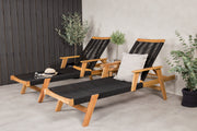 Venture Design Chania & Little John Sidobord ⌀40 Natur + Solstolar