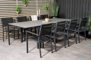 Venture Design Levels & Copacabana Matbord 160x100x75 + Matstolar Svart