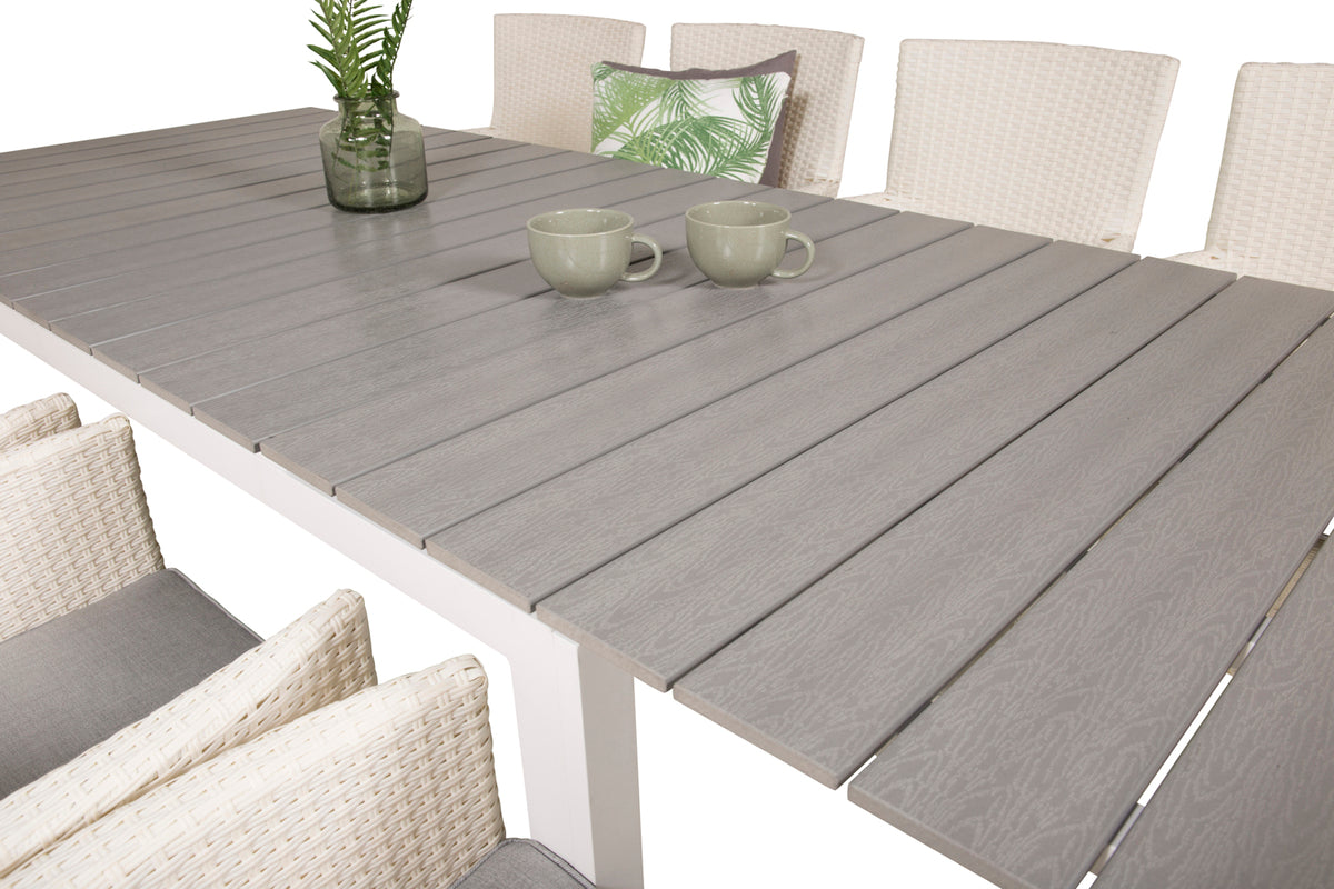 Venture Design Levels & Malin Matbord 160x100x75 + Matstolar Vit