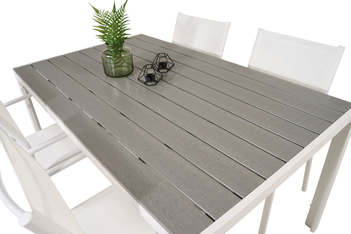 Venture Design Break | Santorini Matbord 150x90 + 4 matstolar