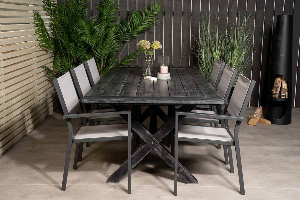 Venture Design Copacabana & Rives Matstolar + Matbord 200x100