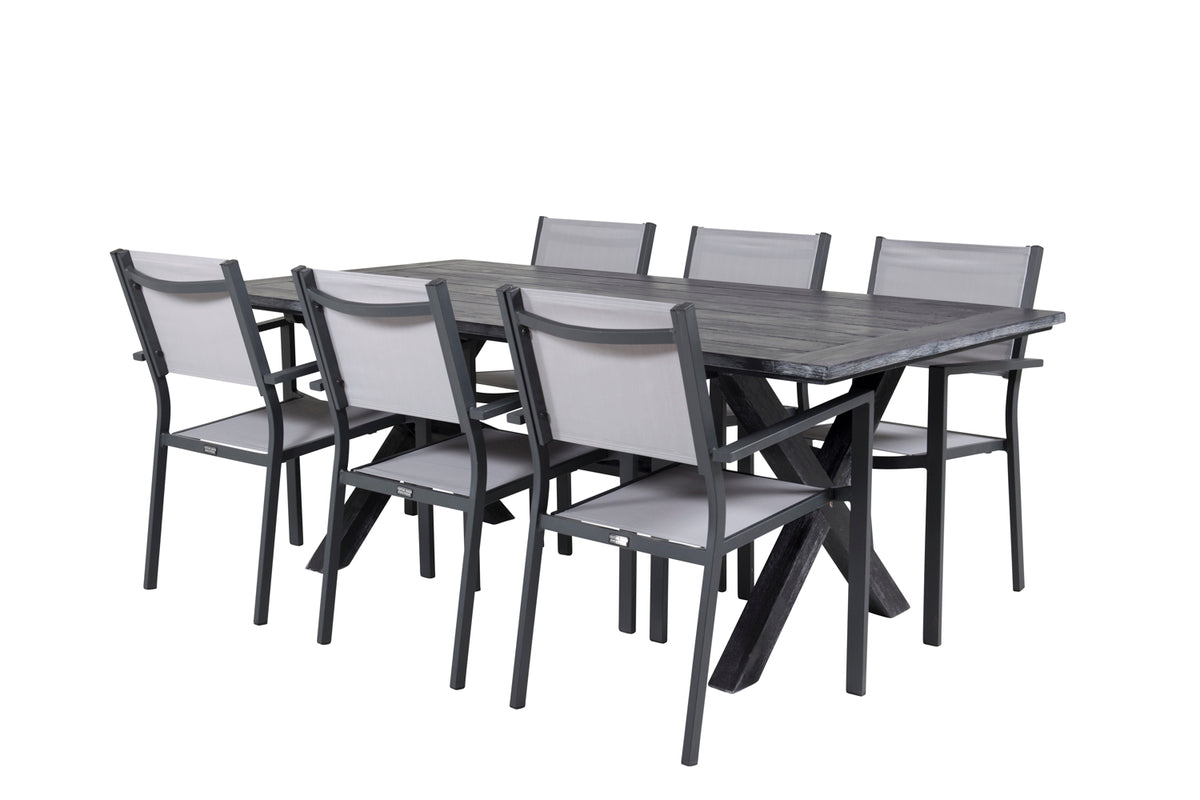 Venture Design Copacabana & Rives Matstolar + Matbord 200x100