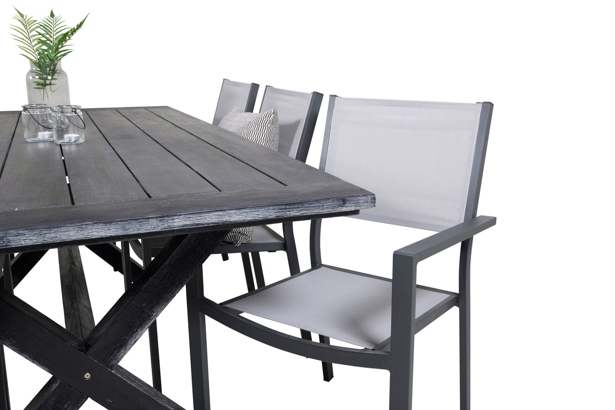 Venture Design Copacabana & Rives Matstolar + Matbord 200x100