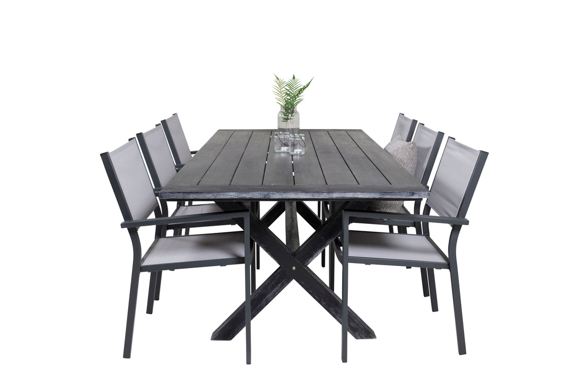 Venture Design Copacabana & Rives Matstolar + Matbord 200x100