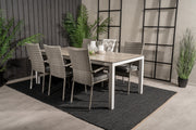 Venture Design Anna & Llama Matstolar Grå + Matbord 205x100