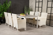 Venture Design Levels & Malin Matbord 160x100x75 + Matstolar Vit