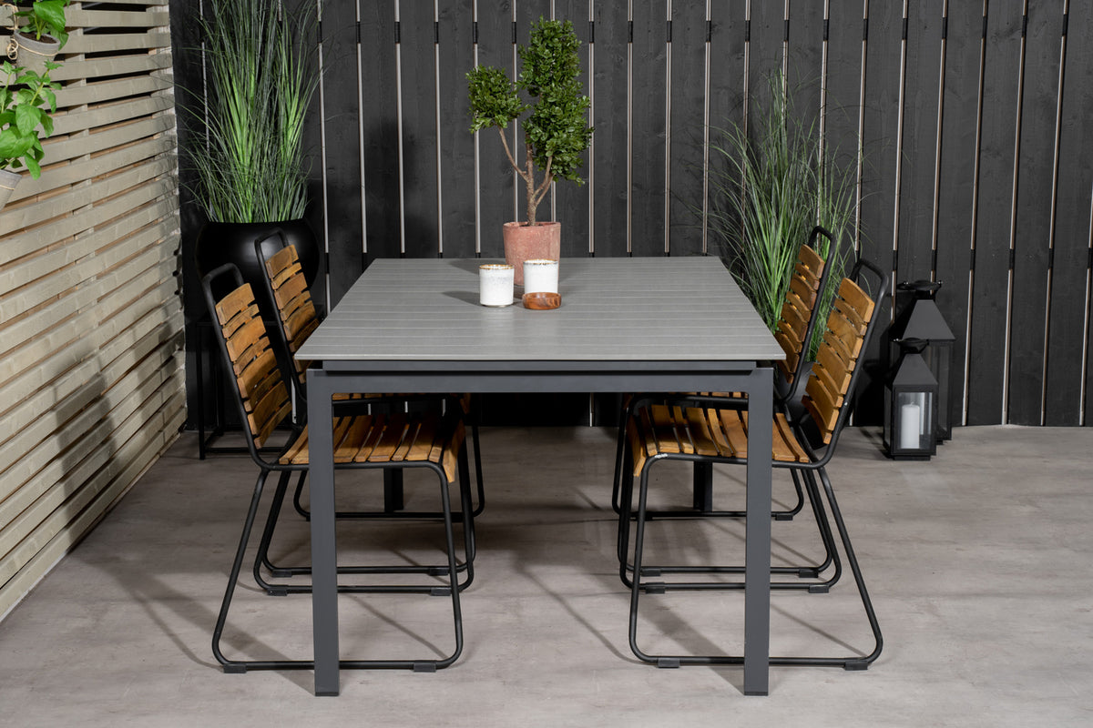 Venture Design Levels & Bois Matbord 160x100x75 + Matstolar Natur