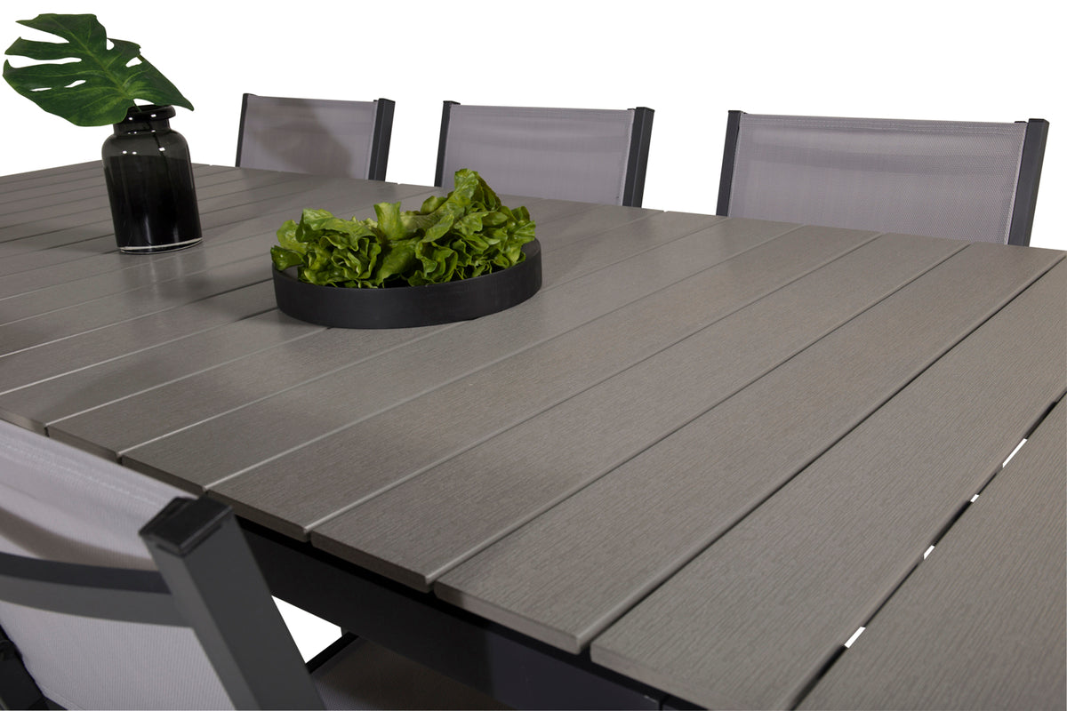 Venture Design Levels | Copacabana Matbord 224/324x100 + 6 matstolar