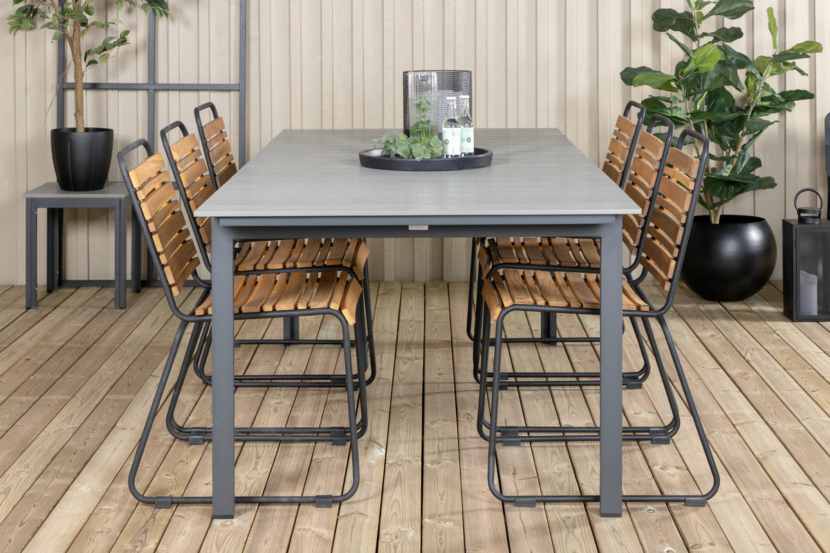 Venture Design Levels & Bois Matbord 229x100x75 + Matstolar Natur