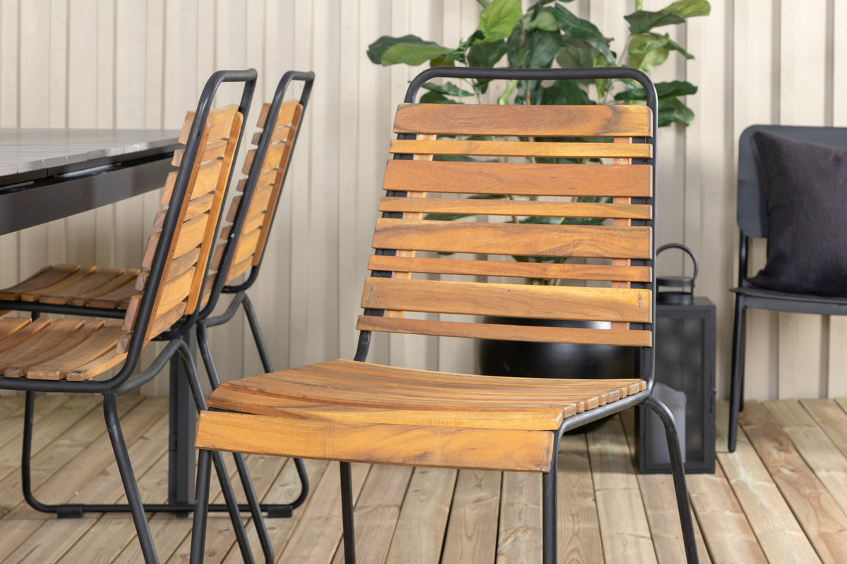 Venture Design Levels & Bois Matbord 229x100x75 + Matstolar Natur