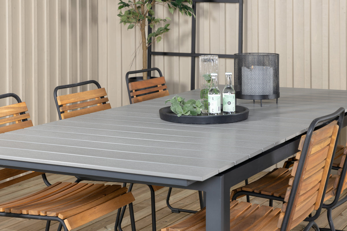 Venture Design Levels & Bois Matbord 229x100x75 + Matstolar Natur