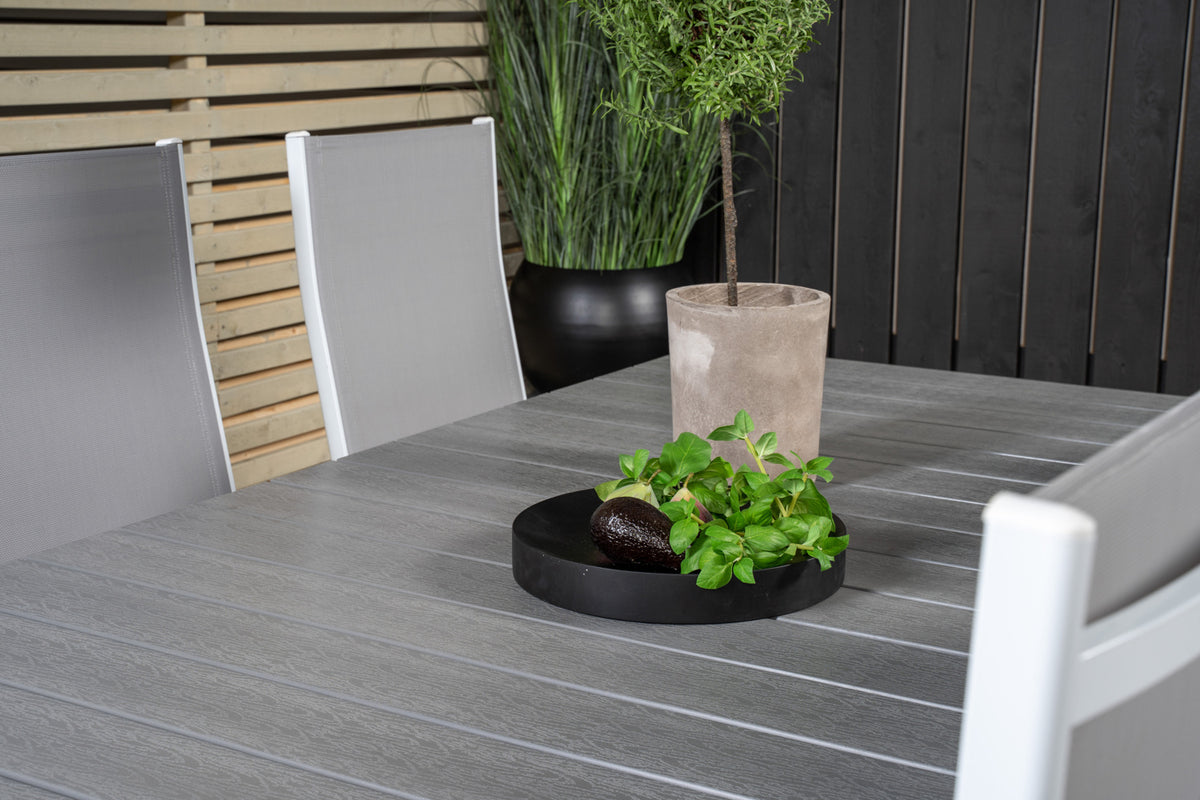 Venture Design Copacabana & Levels Reclinerstolar Grå + Matbord 229x100x75