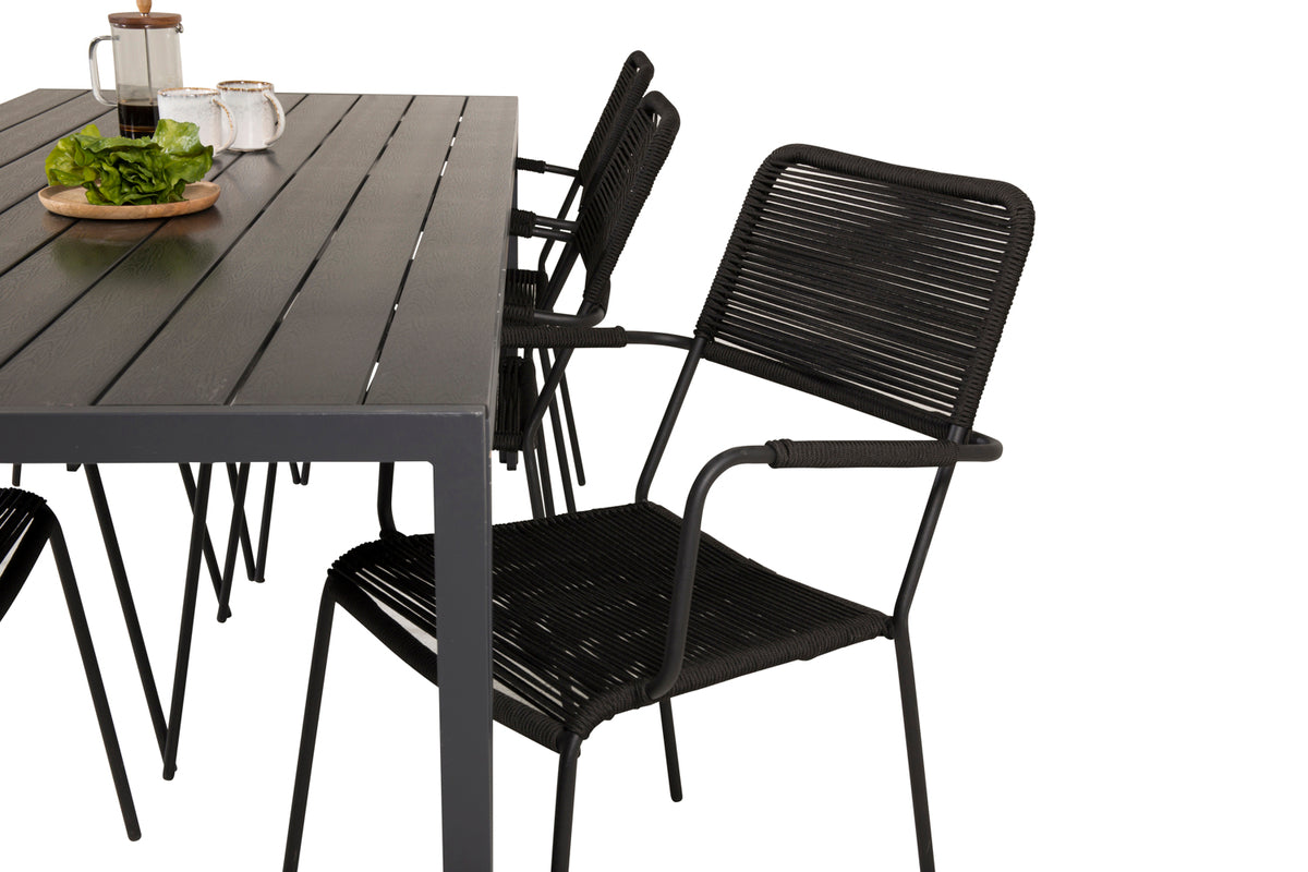 Venture Design Venture Home Lindos & Break Matstolar Svart +