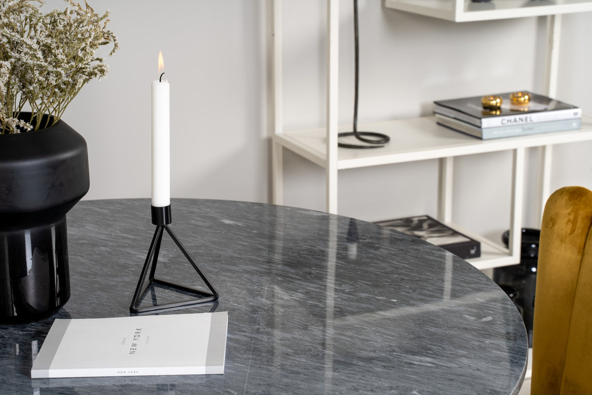 Venture Design Limhamn & Estelle Matstolar Gul + Matbord ⌀106