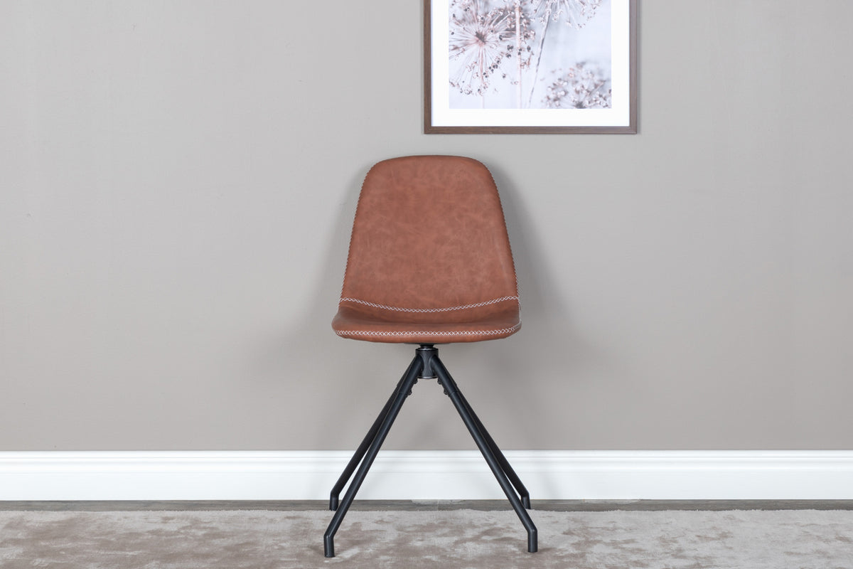 Venture Design Sleek & Polar Matbord 95x195 + Matstolar Brun