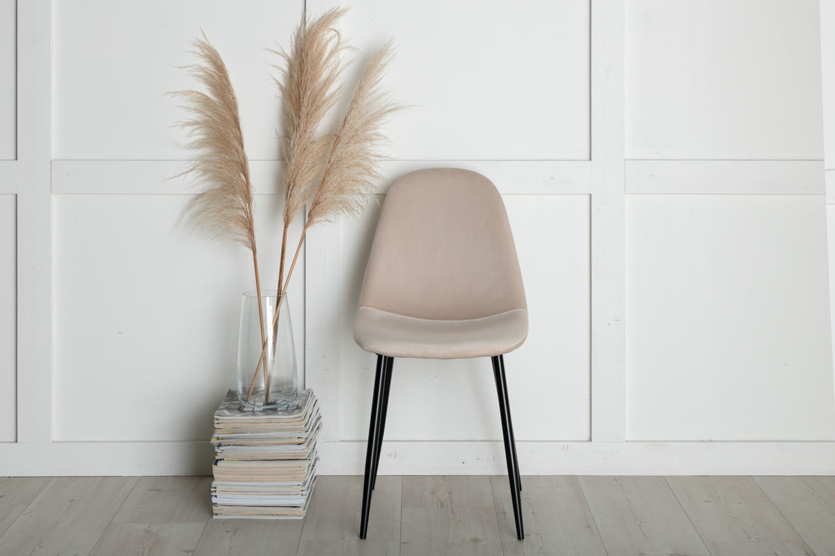 Venture Design Sleek & Polar Matbord 95x195 + Matstolar Beige