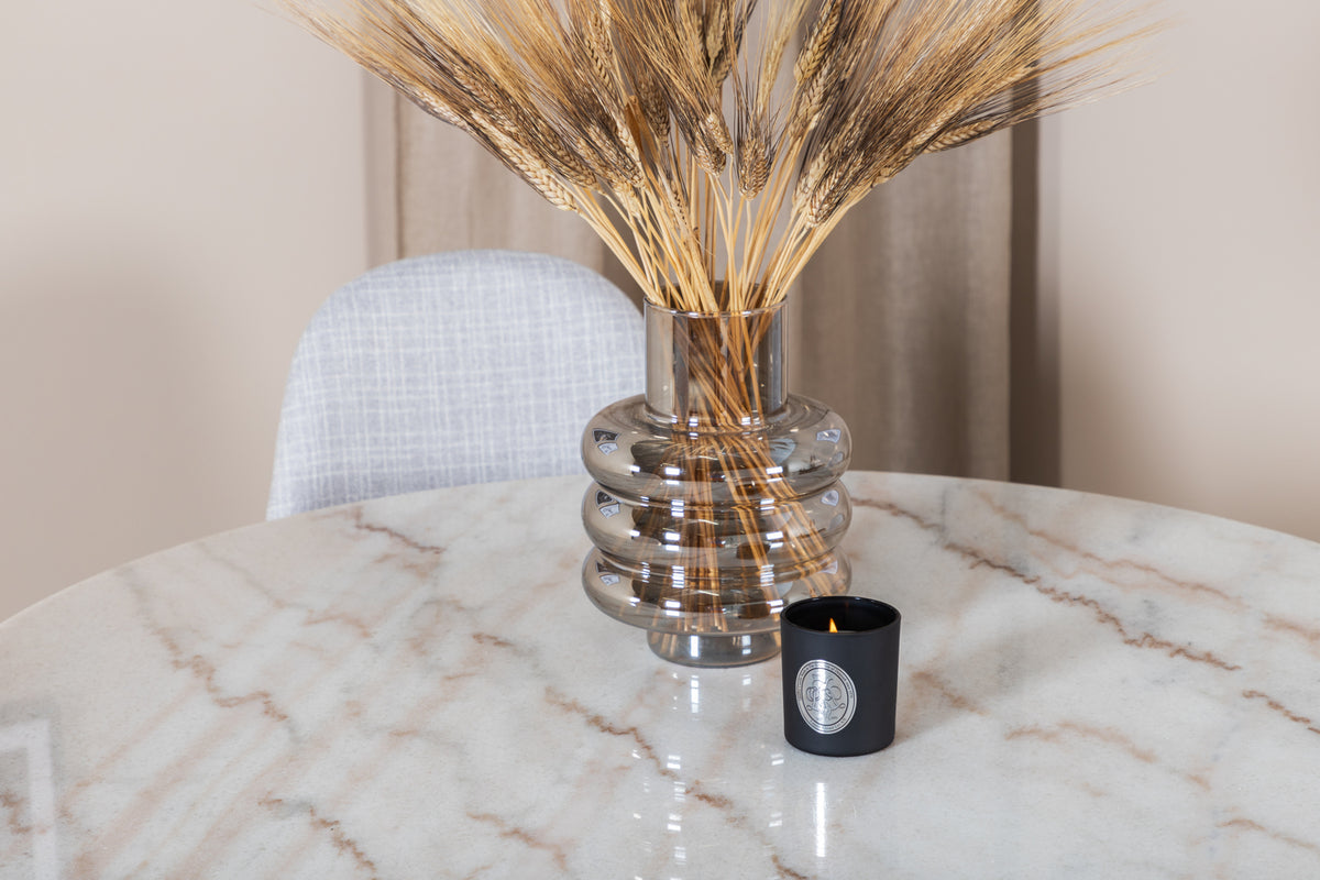Venture Design Polar & Estelle Matstolar Grå + Matbord ⌀106