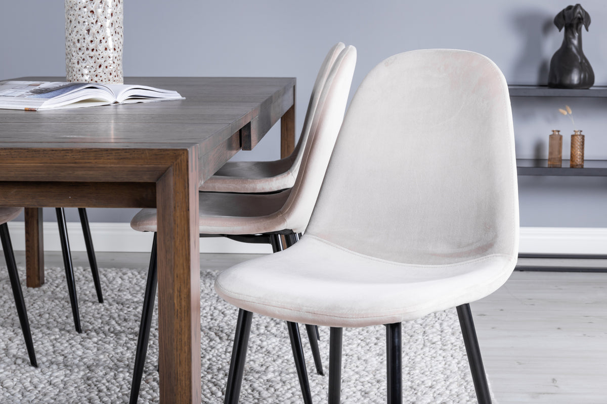 Venture Design Slider & Polar Matbord 250*95*75 + Matstolar Beige