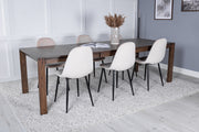 Venture Design Slider & Polar Matbord 250*95*75 + Matstolar Beige