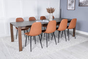 Venture Design Slider & Polar Matbord 250*95*75 + Matstolar Brun