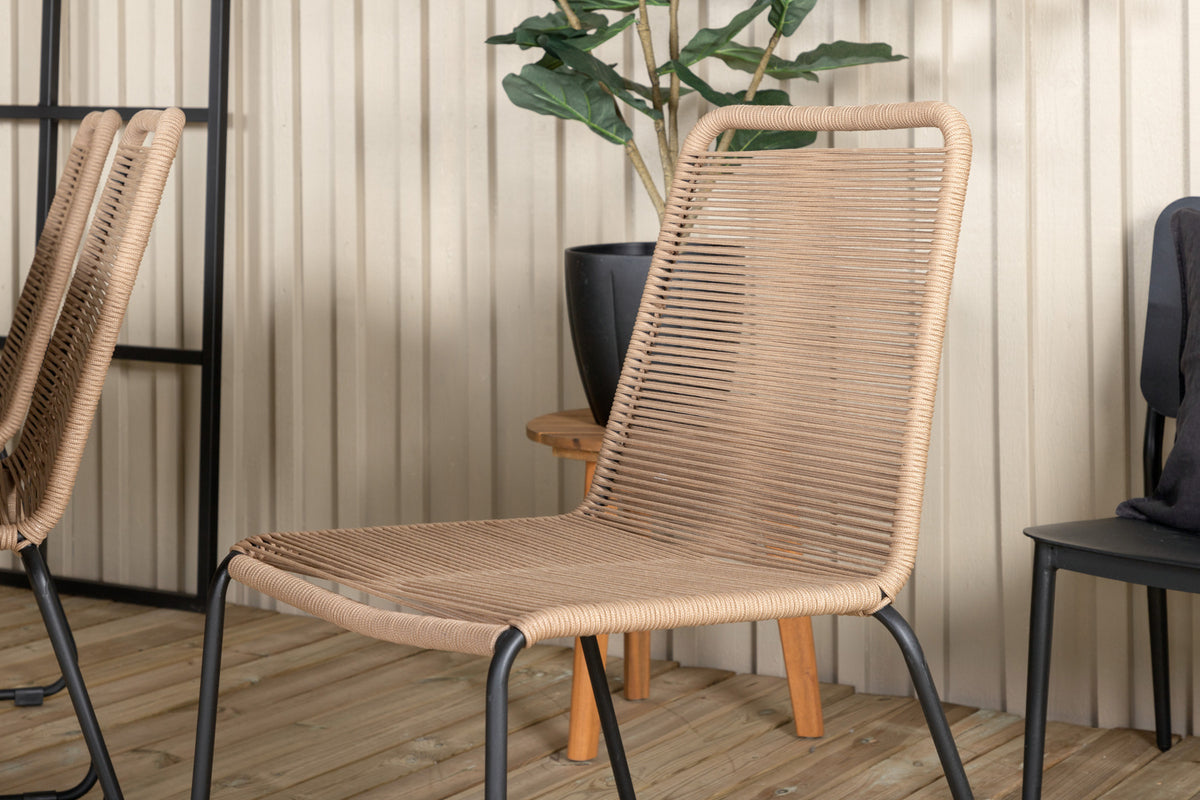 Venture Design Julian & Lindos Matbord 210x100 + Matstolar Brun
