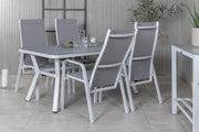 Venture Design Virya & Copacabana Matbord 160 x 90 + Reclinerstolar Grå
