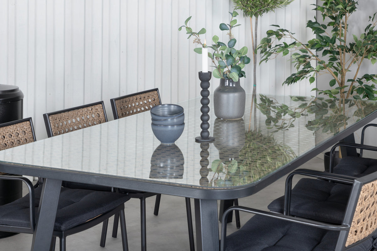 Venture Design Paola Matstolar Natur + Matbord 200x100