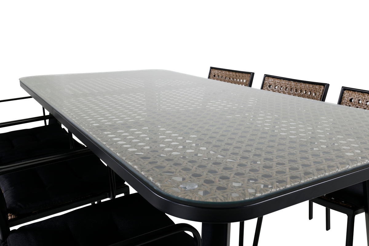Venture Design Paola Matstolar Natur + Matbord 200x100