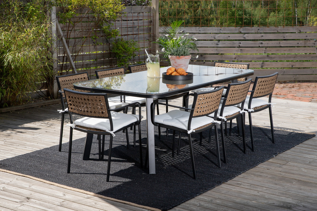 Venture Design Paola Matstolar Natur + Matbord 200x100