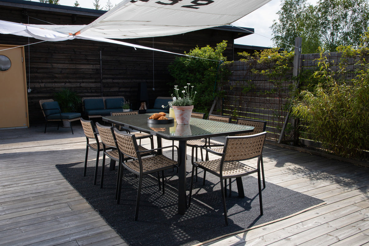 Venture Design Paola Matstolar Natur + Matbord 200x100