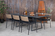 Venture Design Paola & Dallas Matstolar Natur + Matbord 193x90