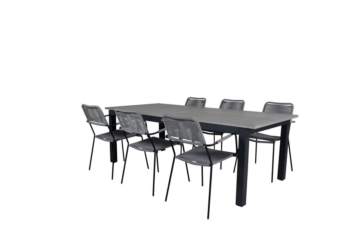 Venture Design Albany, Lindos Matgrupper Grå Mörkgrå