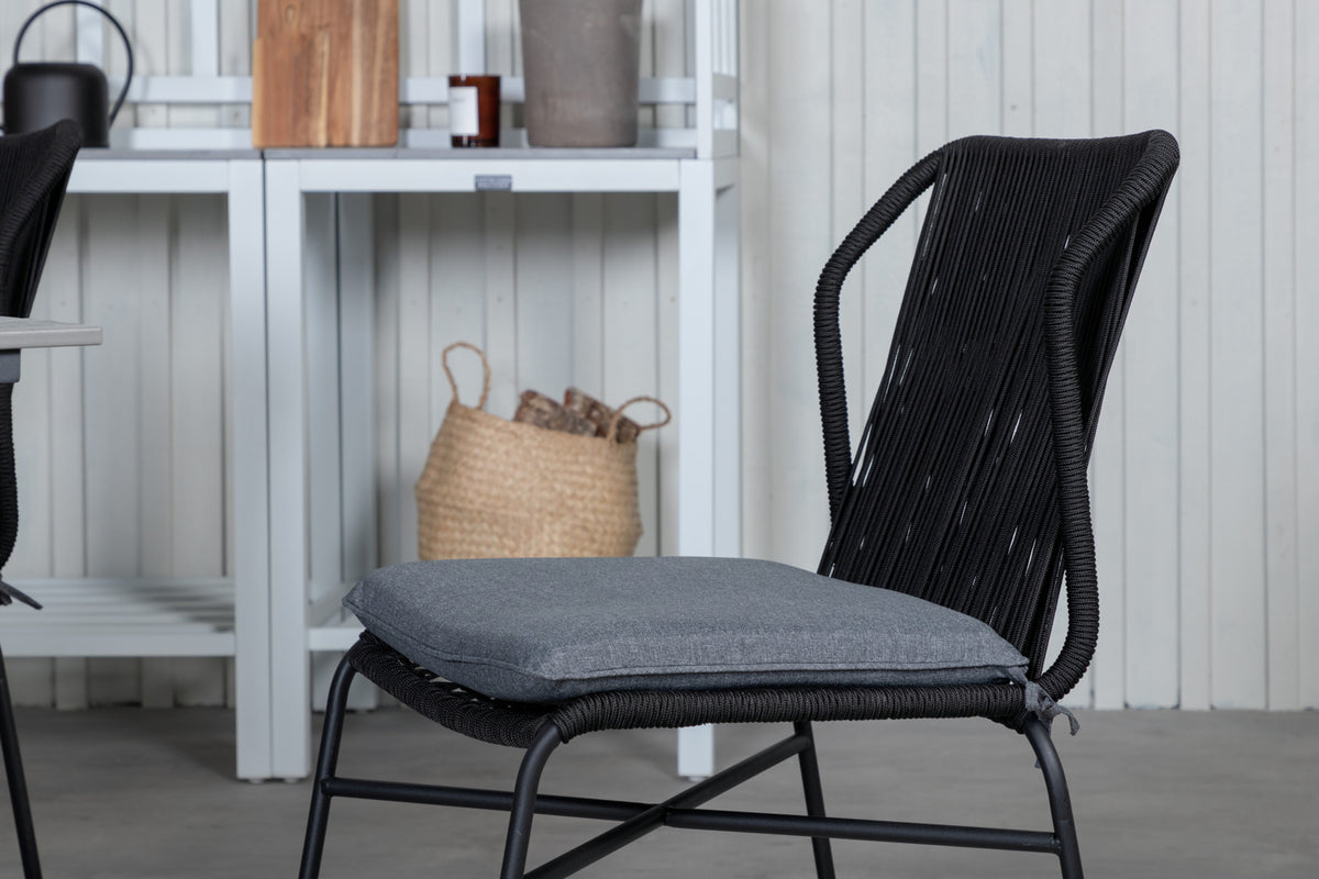 Venture Design Julian & Levels Matstolar Svart + Matbord 160 x 100