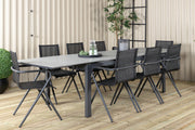 Venture Design Alina & Levels Matstolar Svart + Matbord 229x100x75