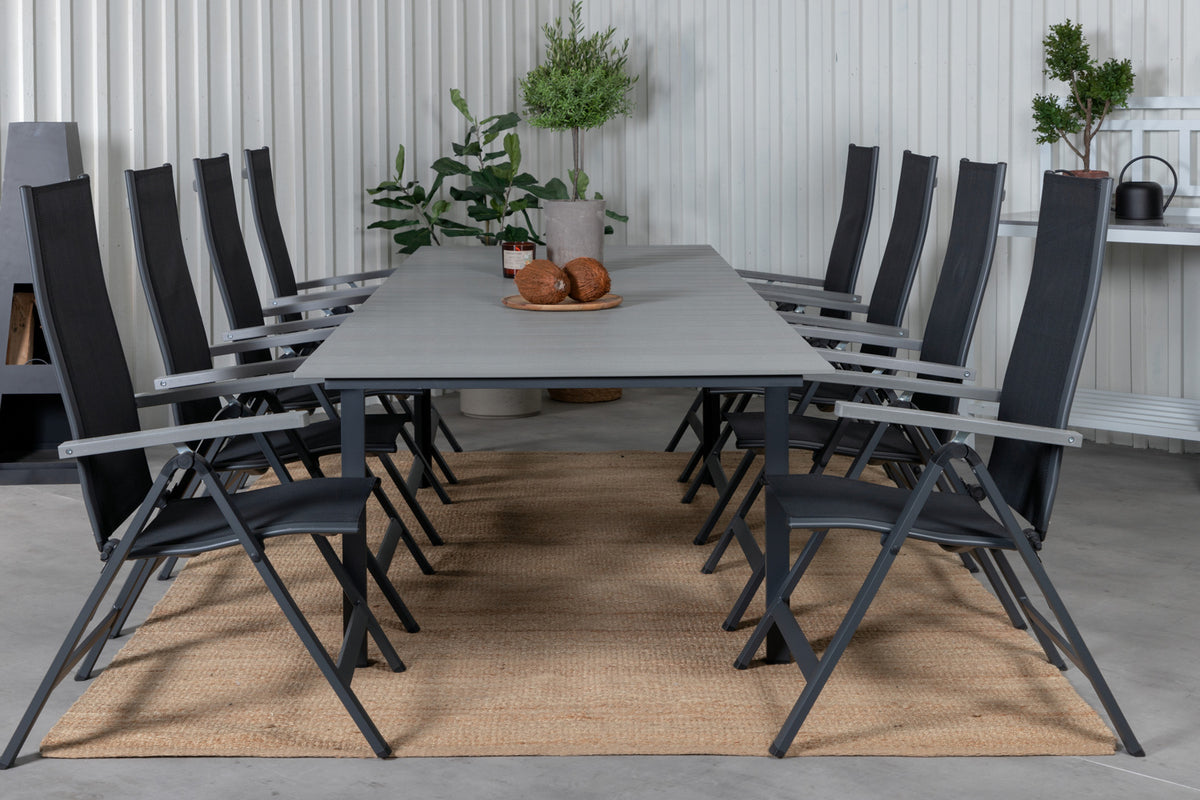 Venture Design Albany & Levels Positionsstolar Svart + Matbord 229x100x75