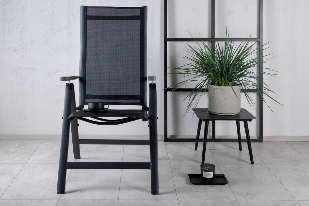 Venture Design Albany & Levels Positionsstolar Svart + Matbord 229x100x75