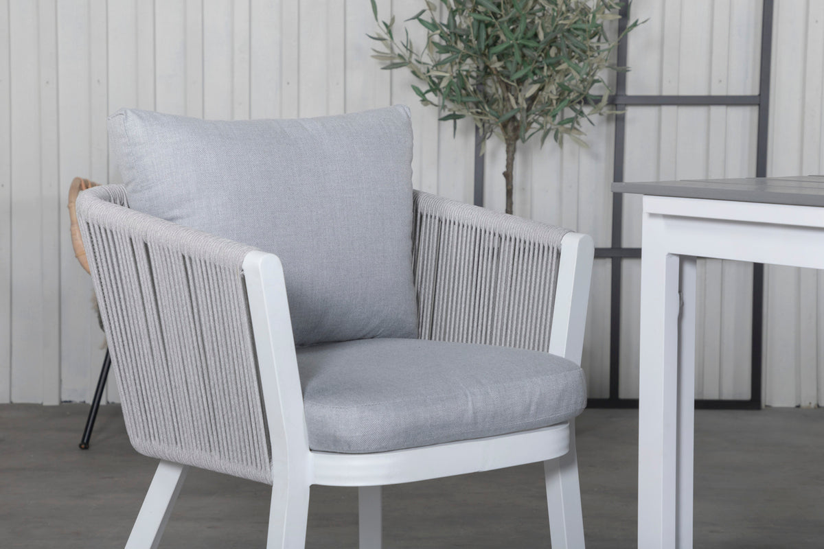 Venture Design Virya & Levels Matstolar Grå + Matbord 160x100x75
