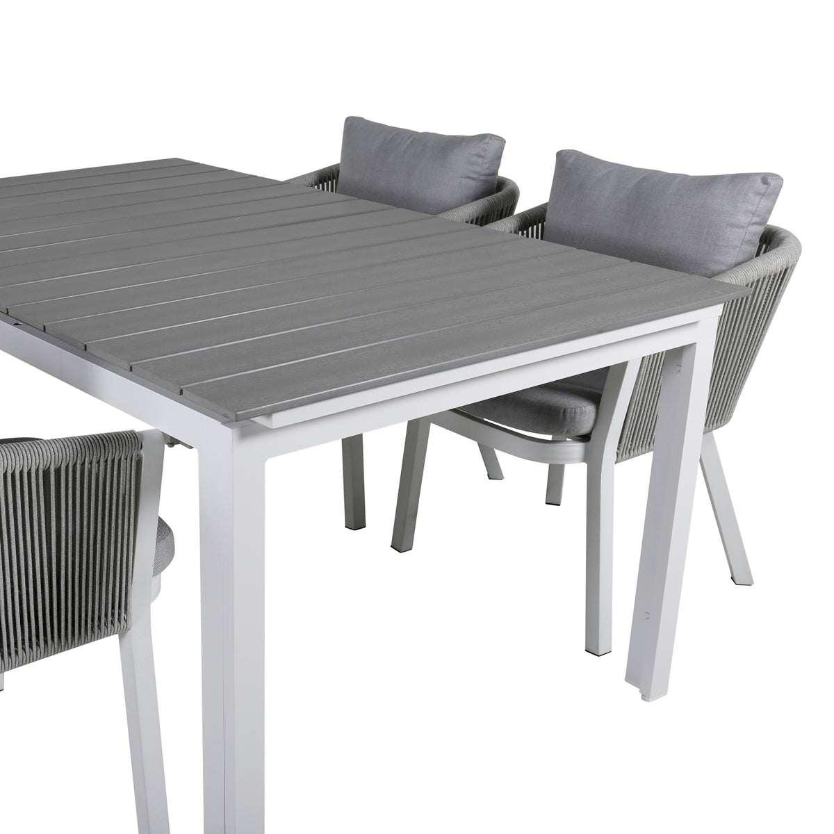 Venture Design Virya & Levels Matstolar Grå + Matbord 160x100x75