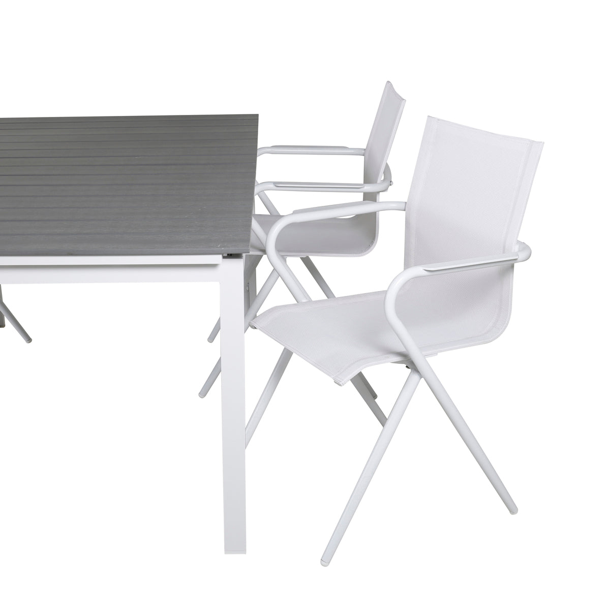 Venture Design Alina & Levels Matstolar Vit + Matbord 160x100x75