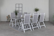 Venture Design Albany & Levels Positionsstolar Grå + Matbord 160x100x75