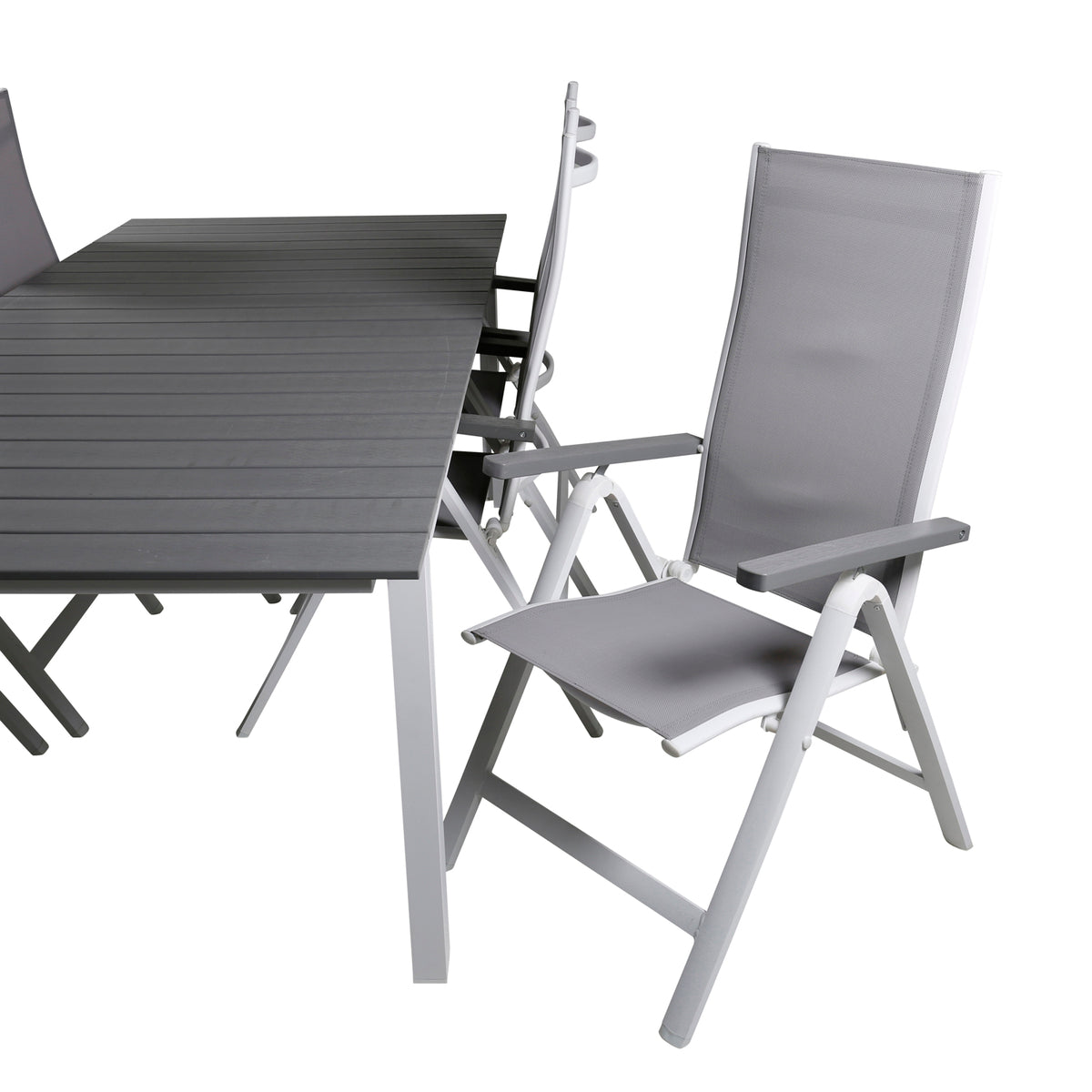 Venture Design Albany & Levels Positionsstolar Grå + Matbord 229x100x75