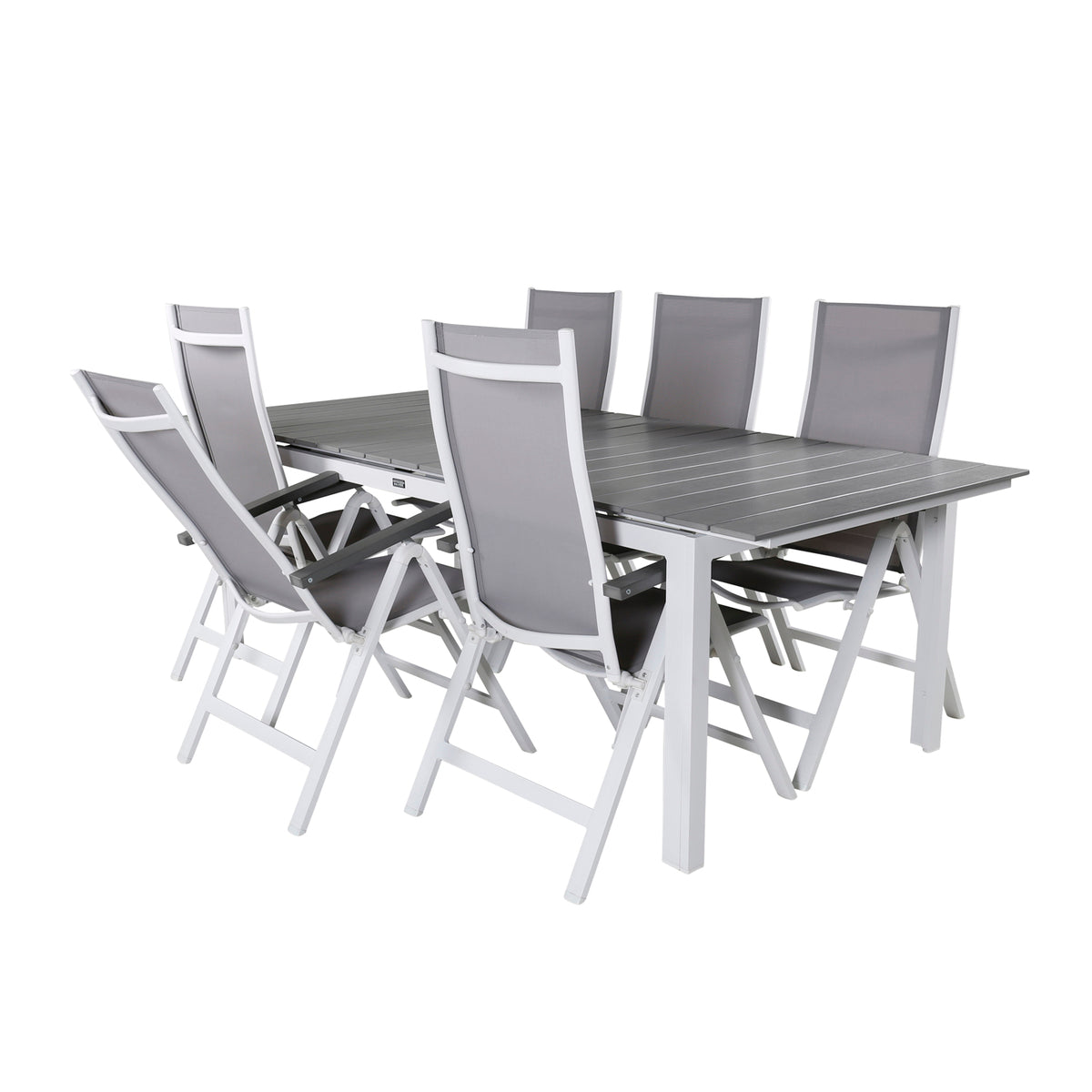 Venture Design Albany & Levels Positionsstolar Grå + Matbord 229x100x75