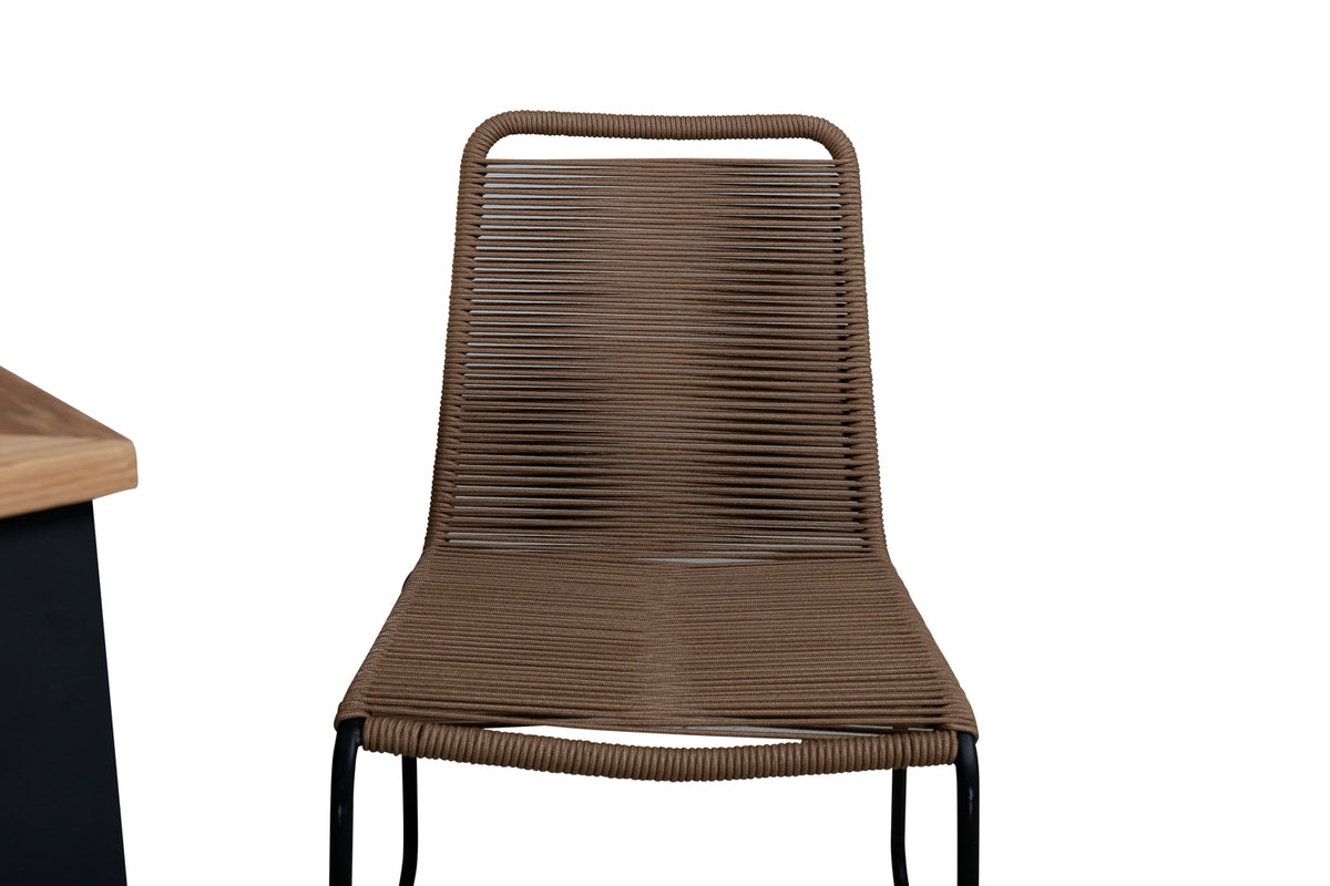 Venture Design Panama & Lindos Matbord 152x90 + Matstolar Brun